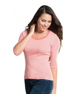 Stripe 3/4 Sleeve T-Shirt