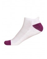 Jockey White & Purple Glory Women Low Ankle Socks