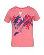 Jockey Passion Red Melange Girl's Graphic T-Shirt