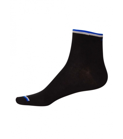Jockey Black & Rich Royal Blue Men Ankle Socks
