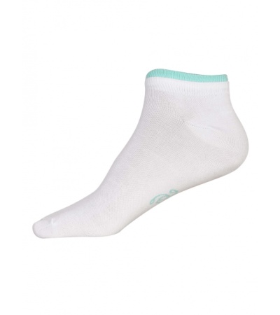 Jockey White & Blue Radiance Women Low ankle socks Pack of 2