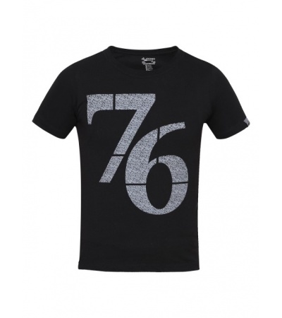 Jockey Black Print 24 Boys Printed T-Shirt-Black-7-8 Yrs