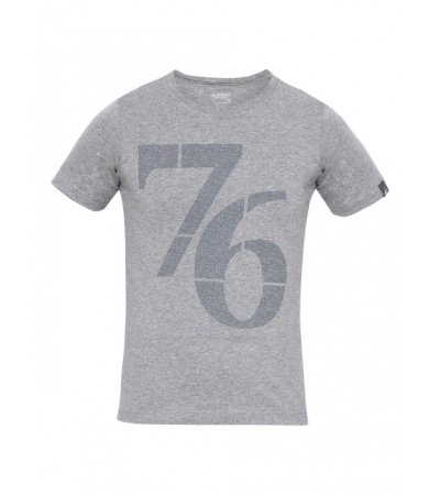 Jockey Grey Melange Print 24 Boys Printed T-Shirt-Grey-11-12 Yrs