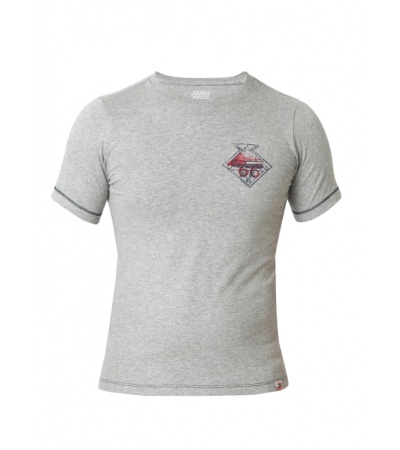 Jockey Grey Melange Print24 Boys T-shirt-Grey-7-8 Yrs
