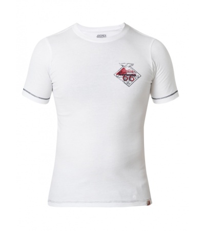 Jockey White Print24 Boys T-shirt-White-7-8 Yrs