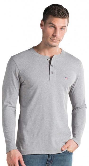 Henley neck deals t shirt