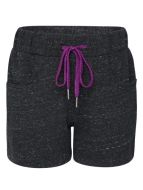 Jockey Black Snow Melange Girls Shorts