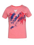 Jockey Passion Red Melange Girl's Graphic T-Shirt