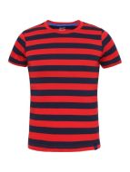 Jockey Wordly Red & Navy Boys Striped T-Shirt