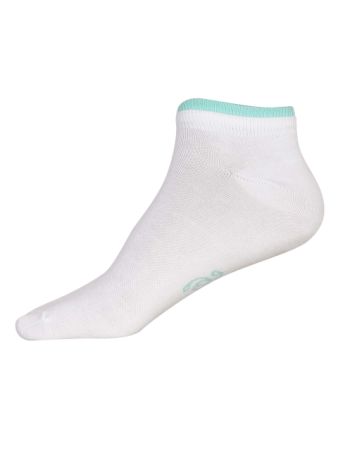 Jockey White & Blue Radiance Women Low ankle socks Pack of 2