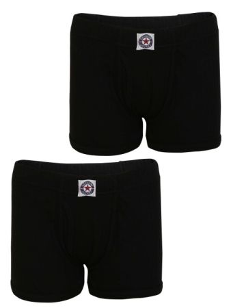Jockey Black Boys Trunk Pack of 2-Black-9-10 Yrs