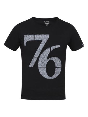 Jockey Black Print 24 Boys Printed T-Shirt-Black-7-8 Yrs