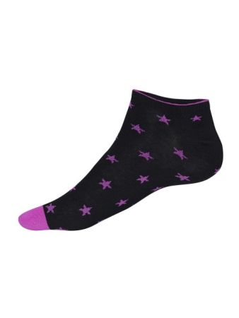 Jockey Black Printed Low Ankle Socks Pack of 2