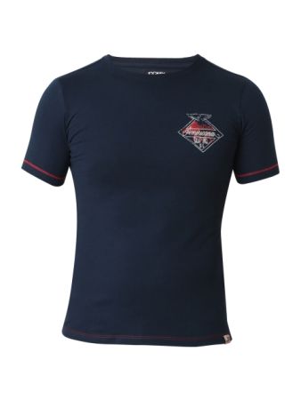 Jockey Navy Print24 Boys T-shirt-Navy-7-8 Yrs