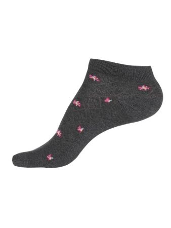 Jockey Charcoal Melange Low Show Socks