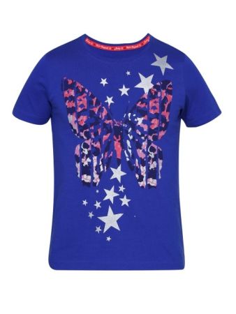 Jockey Indigo Crush Girl's Graphic T-Shirt-Indigo-11-12 Yrs