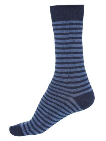 Jockey Navy Melange Crew Socks