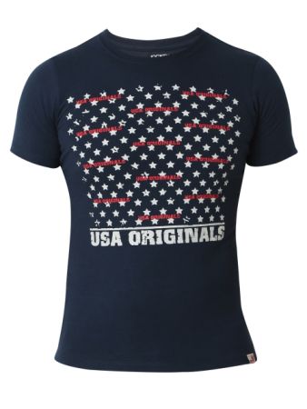 Jockey Navy Print Boys Printed T-Shirt-Navy-7-8 Yrs