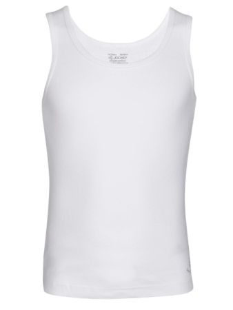 Jockey White Girls Tank Top-White-5-6 Yrs