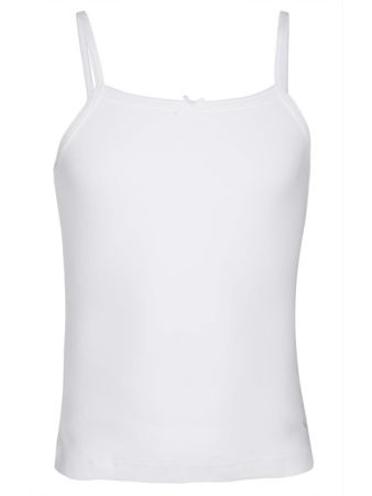 Jockey White Girls Camisole-White-5-6 Yrs