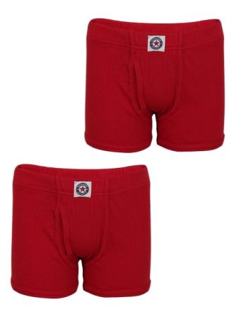 Jockey Shanghai Red Boys Trunk Pack of 2-Red-7-8 Yrs