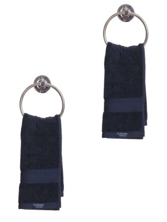 Jockey Navy Hand Towel Pack of 2