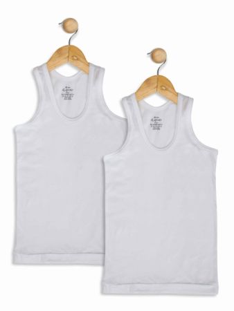 Jockey White Boys Undershirt Pack of 2-White-7-8 Yrs