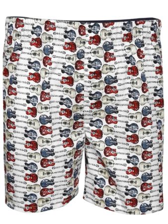 Jockey White Print Boys Boxer Shorts-White-7-8 Yrs
