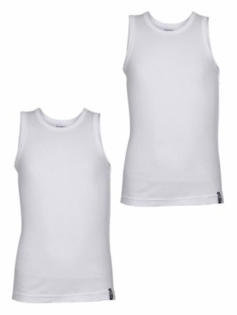 Jockey White Boys Vest Pack of 2-White-9-10 Yrs