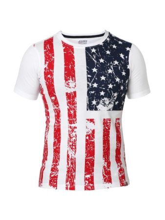 Jockey White Print Boys Printed T-Shirt